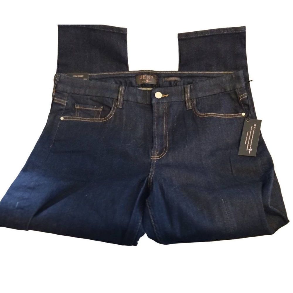 7 Seven for All Mankind JEN 7 NWT Womens Ankle Skinny With Slits At The Ankles.